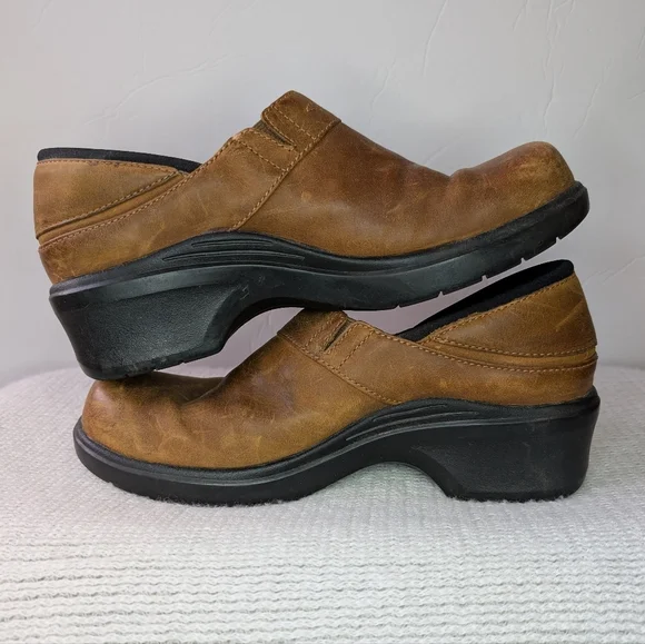 Ariat Santa Cruz Leather Clogs Brown 8.5 - Picture 7 of 9